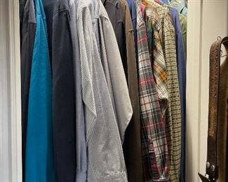 Men's shirts, dress, short sleeve and casual