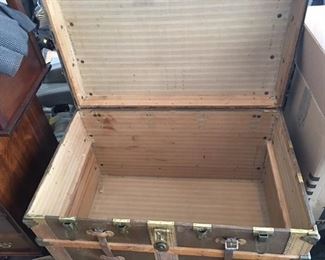 The inside of the trunk very clean