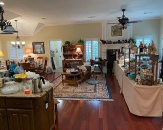 Kitchen and den area