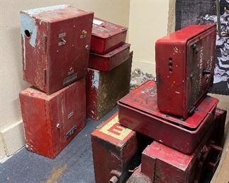 Antique Fire Pull Boxes