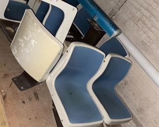 Mid Century Fiberglass Bowling Alley Seats
