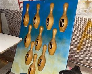 Vintage Bowling Sign