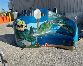 Fiberglass City of Whiting 2-Sided Bench