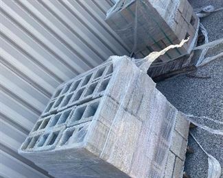 Pallets of Cinder Blocks