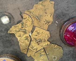 Brass African puzzle
