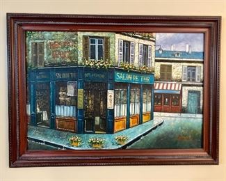 Several beautiful decorative original paintings on canvas, nicely framed.