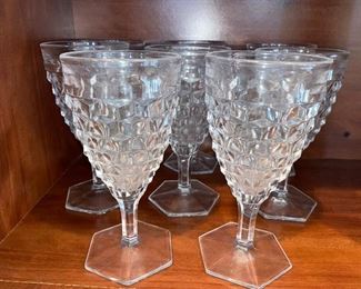 Fostoria American stemware.