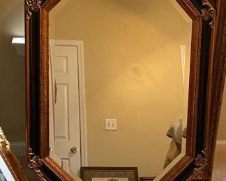 Beautiful beveled edge mirror by Carolina Mirror Company.