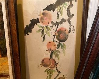 Vintage Japanese-style watercolor.