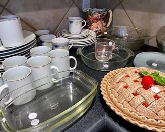 Lots of kitchenware.