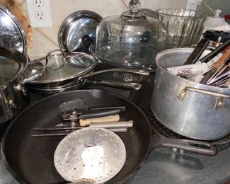 Lots of kitchenware.