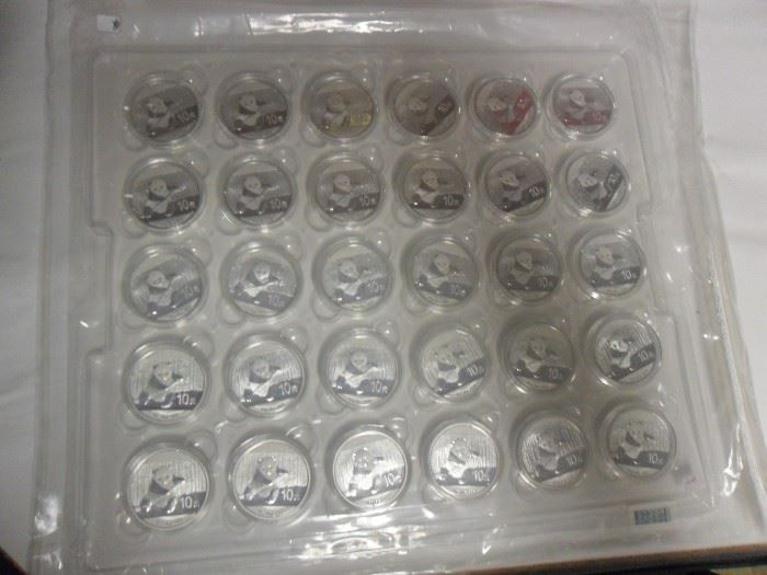 Panda Silver coins