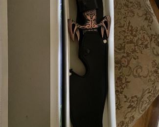 . . . one of many collectible knives in the sale