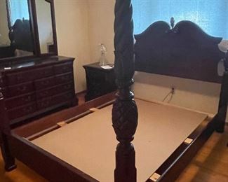 . . . a great queen four-poster bed