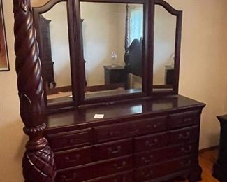 . . . with matching mirrored dresser