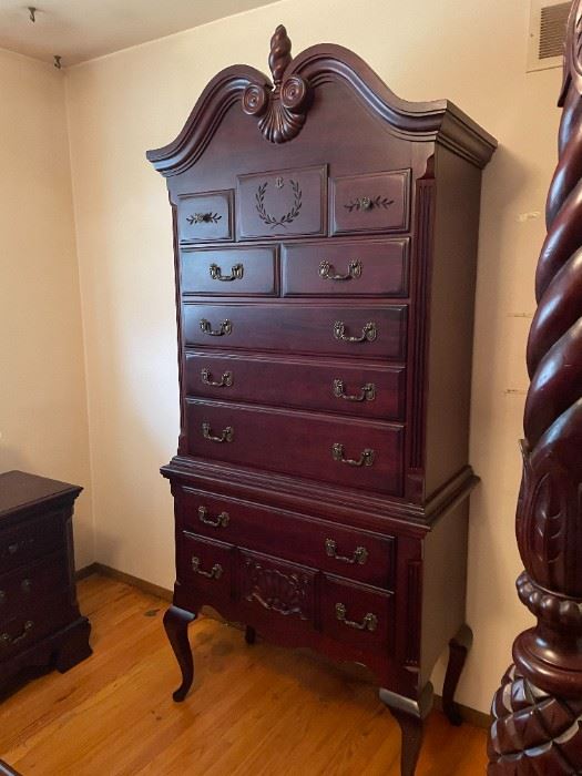. . . a beautiful chest of drawers in the Governor Winthrop style