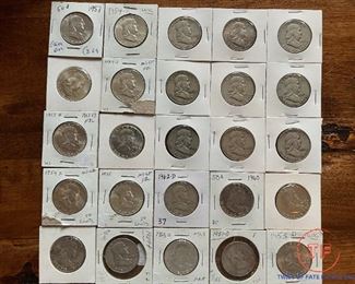 Franklin Silver Half Dollars