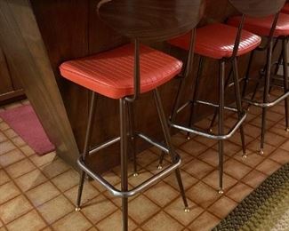 Chromcraft Swivel Barstools 
