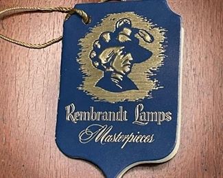 Vintage Rembrandt Pillar Lamp with Marble Base (PAIR)