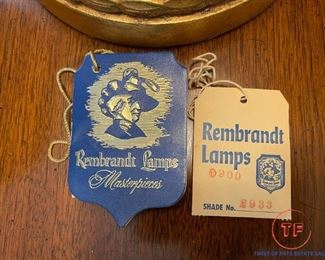 Vintage Rembrandt Pillar Lamp with Marble Base (PAIR)