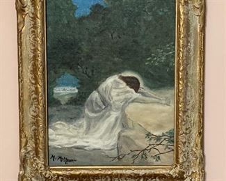 Original 1960's Oil on Canvas Signed M McClymonds