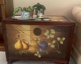 Trunk/Chest adorned with a Wine Theme