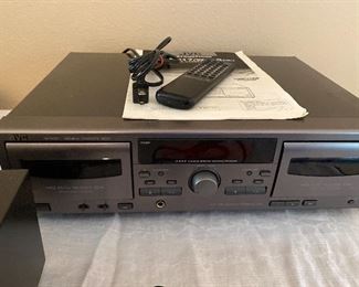 JVC double cassette deck