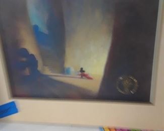 Disney print from Fantasia with official seal