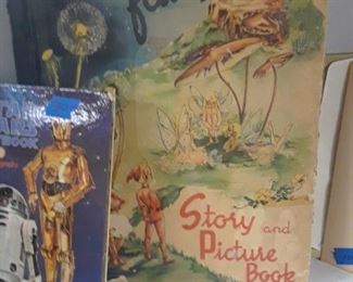 A Day in Fairy Land, 1945 super size child's book with amazing color illustrations