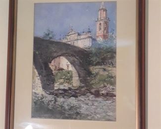 4th watercolor, signed by artist