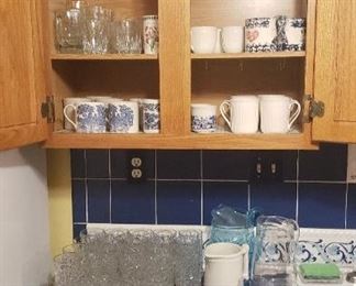 Glassware and coffee mugs