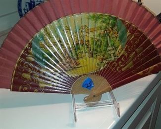 Unusual wood fan