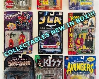 This is just a sneak peek of some of the many action figures I have collected over the years that are available for sale. New in Box! 

These are not stock photos and are the actual items available for sale. 