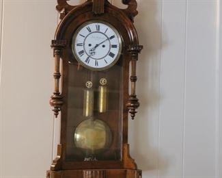 Two Weight  Austrian Regulator Wall Clock, Graz