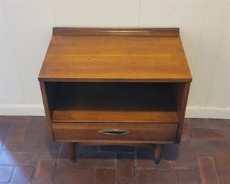 Mid Century Broyhill Nightstand in Walnut