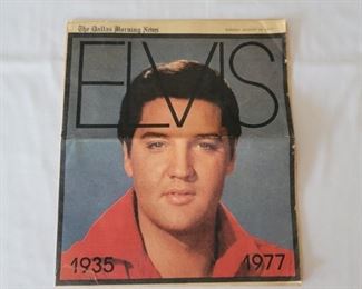 Aug. 28th, 1977 Elvis, The Dallas Morning News
