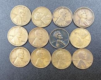 Lot of Lincoln Wheat Pennies, as early as 1928