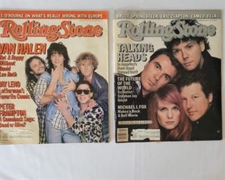 (2) Rolling Stones Magazines. 1- 1986 & 1-1987