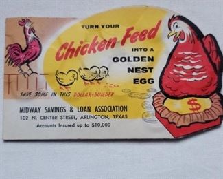 Liberty & Silver Dimes in Vinatge Savings Card