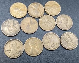 Lot of Lincoln Wheat Pennies from as early as 1919