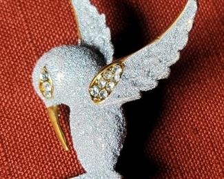 Vintage Hummingbird Brooch
