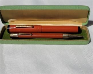 Vintage Boxed Park Row Fountain Pen & Pencil