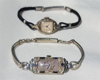 (2) 1 Forstner 1/20th-12K Gold Filled w Sapphires