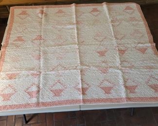 Detailed Hand Stitched Quilt