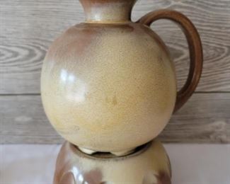 Vintage Framkoma Pottery 83 Carafe & Warming Stand