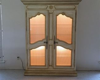 Italian Rococo Lighted China/Display Cabinet
