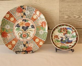 (2) Japanese Decorative Plates, Larger is Imari