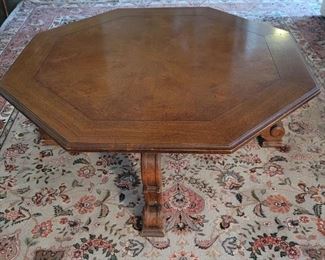 Vintage Octagonal Wooden Coffee Table