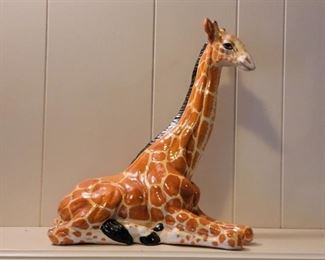 Large Ceramic Giraffe Figurine