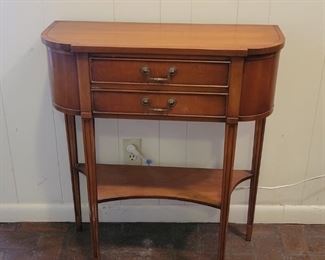 Small Vintage Wood Console Table